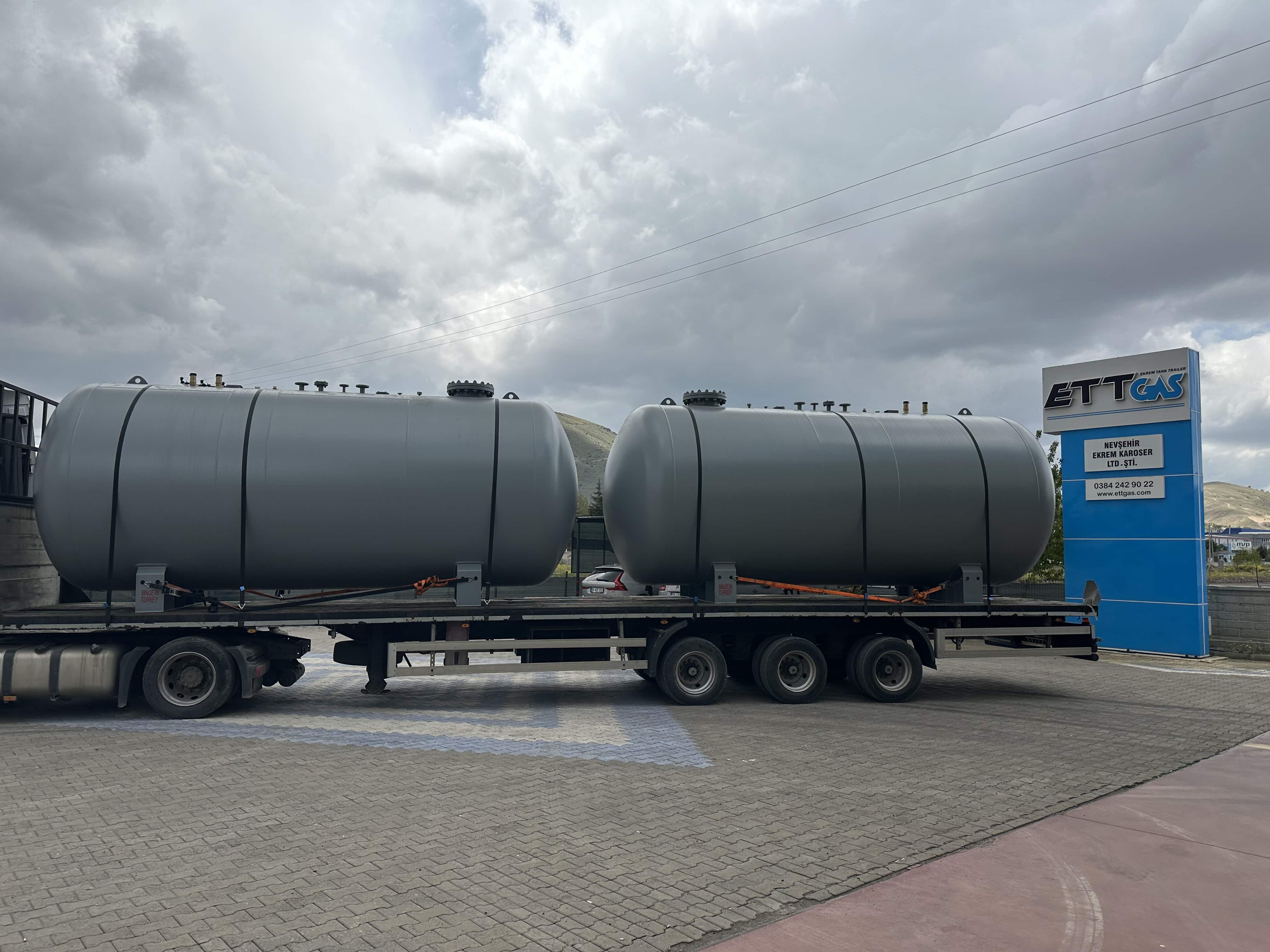 CE Belgeli 30 M3 LPG Depolama Tankı Avrupa Ülkesine Teslim Edildi #cemarked #lpg #trailer #lpgtrailer #lpgsemitrailer #safaxles #wabcoebs #ettgas #lpgautogas #lpgstoragetank