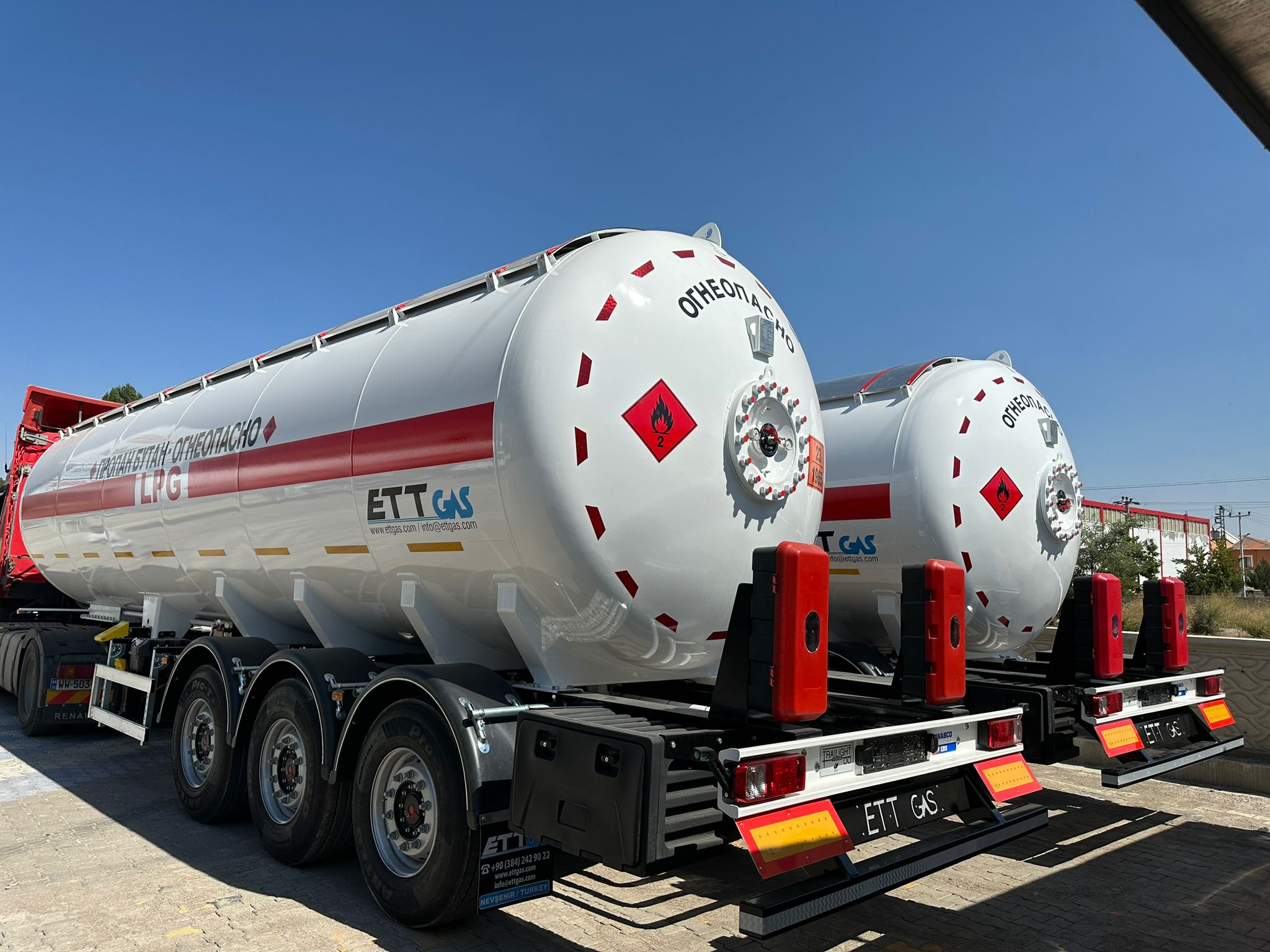 45 M3 LPG Treyler Light #lpg #trailer #lpgtrailer #lpgsemitrailer #safaxles #wabcoebs #ettgas #lpgautogas #lpgstoragetank